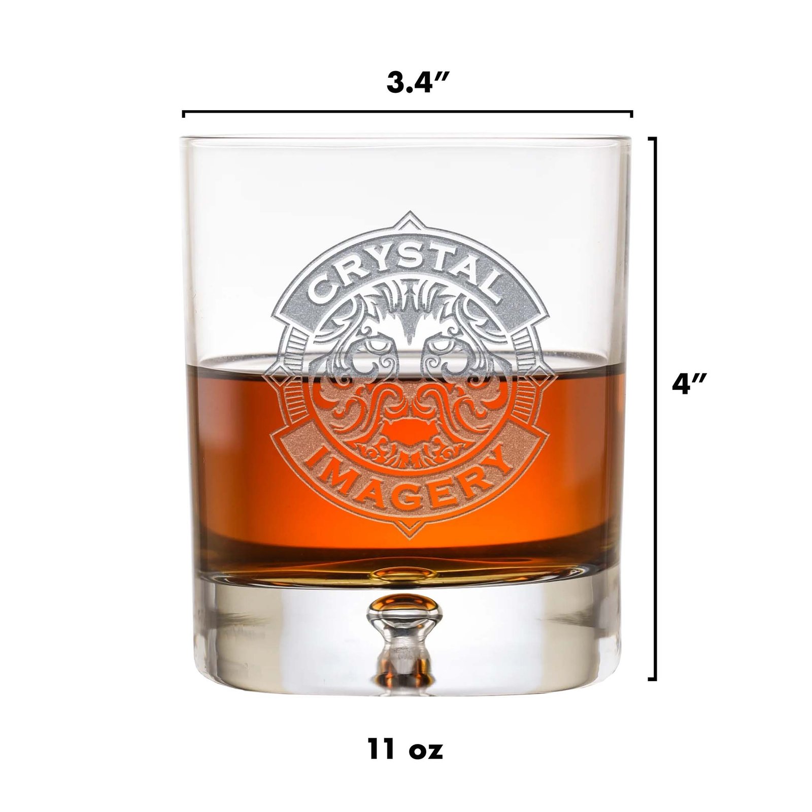 Fivetownsgift Custom Crystal Bourbon Whiskey Rocks Glasses - Image 2