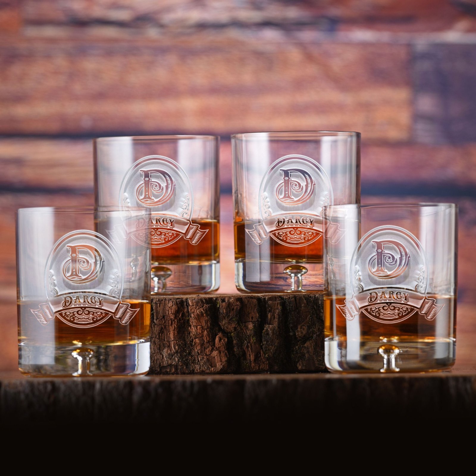 Fivetownsgift Crystal Whiskey Glasses Set of 4 – Elegant Barware