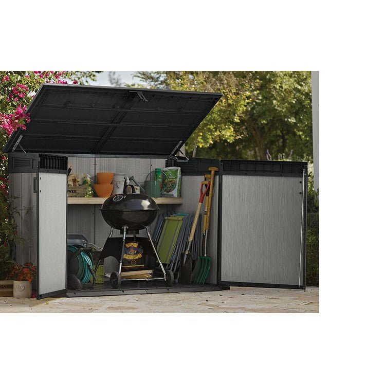 Keter 6′ x 3′ Oakland Grande Store Heavy Duty Plastic Shed – Grey - Image 8