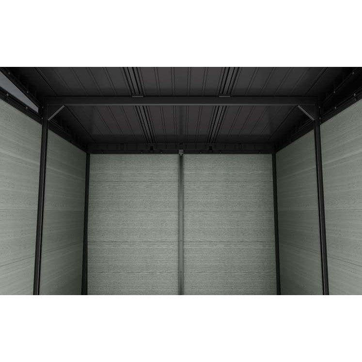 Keter 9’x 7′ Cortina Heavy Duty Plastic Pent Shed – Green - Image 4