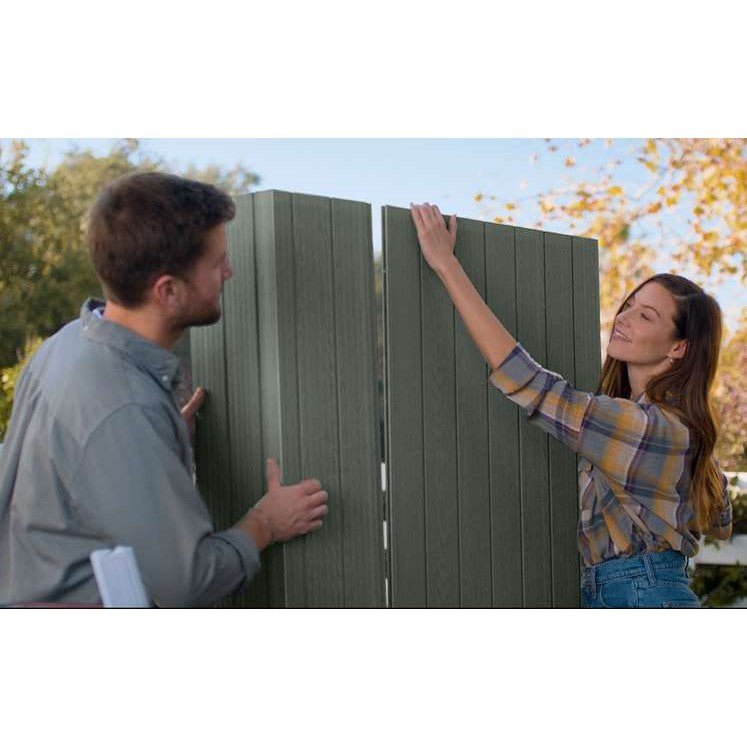Keter 6’x8′ Darwin Heavy Duty Plastic Garden Shed – Green - Image 3
