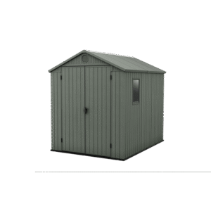 Keter 6’x8′ Darwin Heavy Duty Plastic Garden Shed –  Green