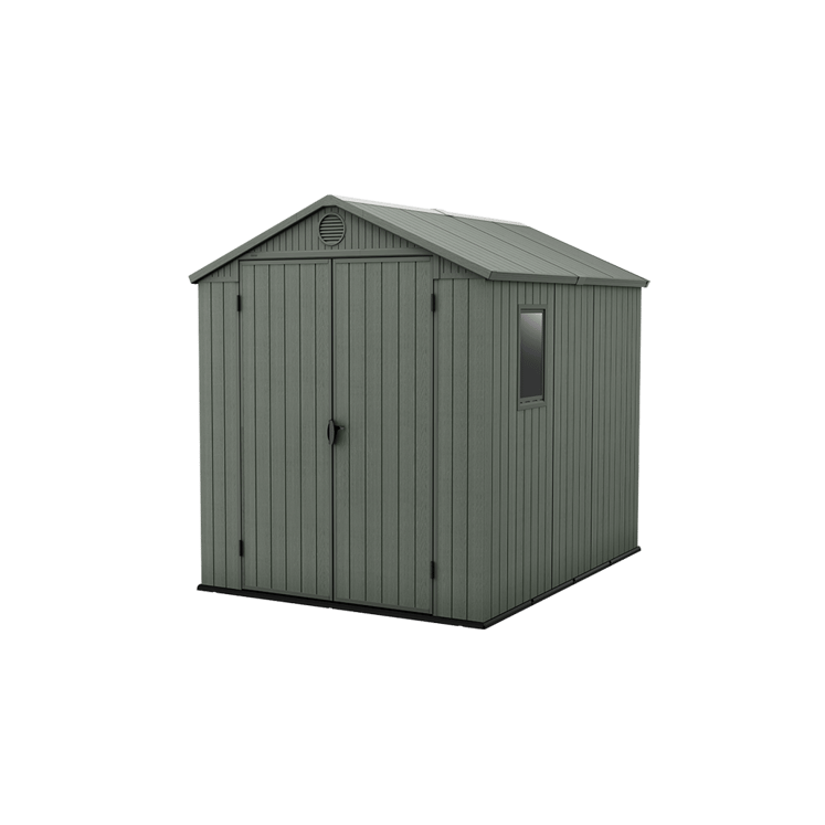 Keter 6’x8′ Darwin Heavy Duty Plastic Garden Shed – Green