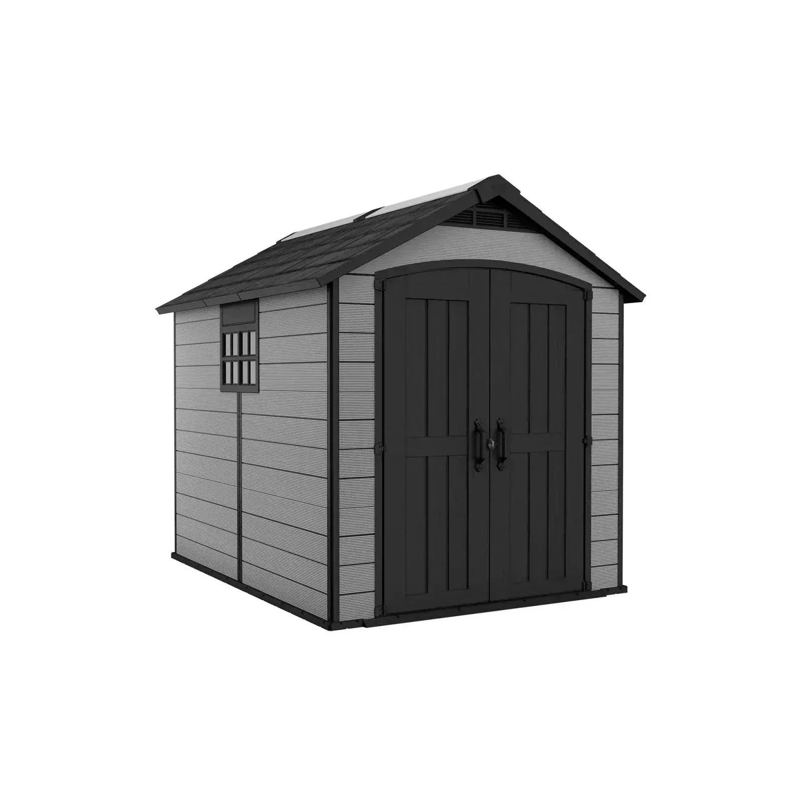 Keter 7.5’x9′ Premier Heavy Duty Plastic Shed – Grey